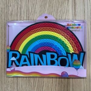 Rainbow Makeup Brush Cleaning Mat